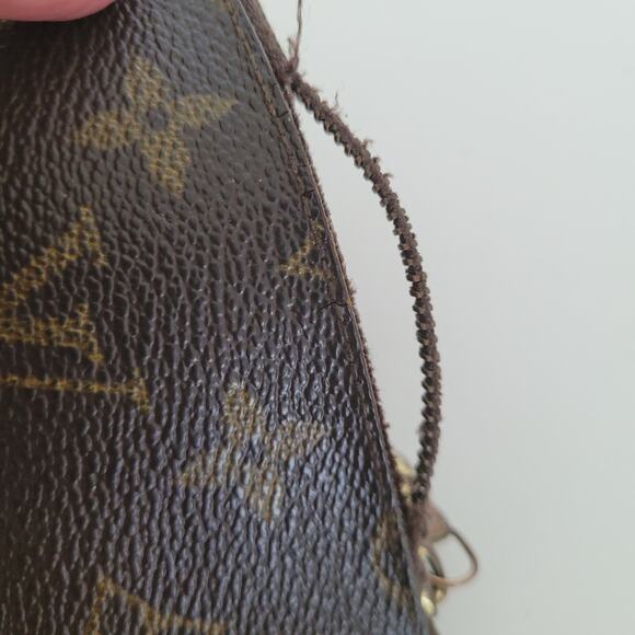 Authentic Louis Vuitton Vintage Monogram Card Key Case Brown Small Zippy Wallet - Picture 7 of 9